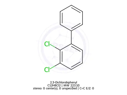 Chemical structure of 2,3-Dichlorobiphenyl