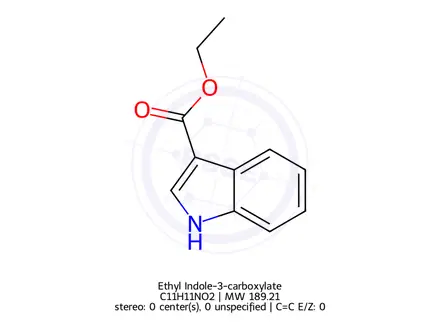 Chemical structure of Ethyl Indole-3-carboxylate