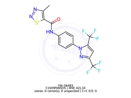 Chemical structure of YM-58483