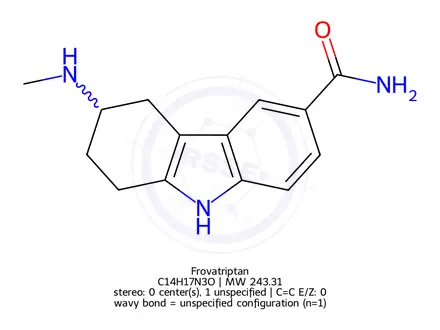 Chemical structure of Frovatriptan