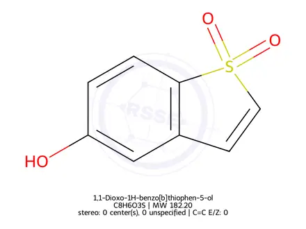 Chemical structure of 1,1-Dioxo-1H-benzo[b]thiophen-5-ol