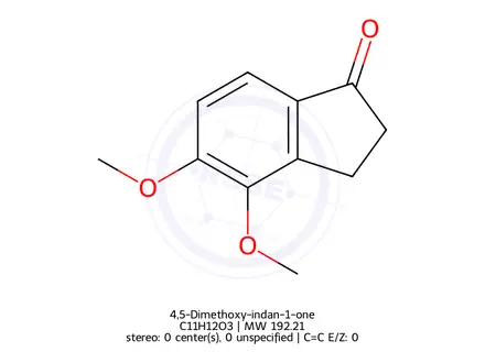 Chemical structure of 4,5-Dimethoxy-indan-1-one