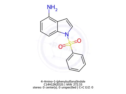 Chemical structure of 4-Amino-1-(phenylsulfonyl)indole