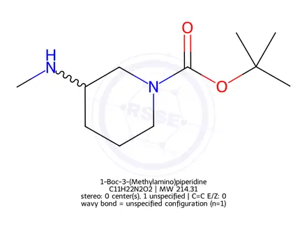 Chemical structure of 1-Boc-3-(Methylamino)piperidine