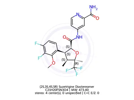 Chemical structure of (2S,3S,4S,5R) Suzetrigine Diastereomer
