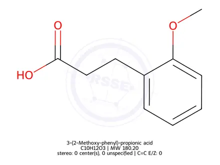 Chemical structure of 3-(2-Methoxy-phenyl)-propionic acid