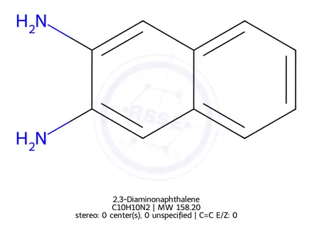 Chemical structure of 2,3-Diaminonaphthalene