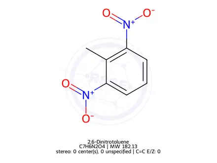 Chemical structure of 2,6-Dinitrotoluene