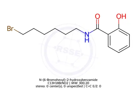 Chemical structure of N-(6-Bromohexyl)-2-hydroxybenzamide