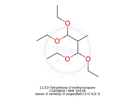 Chemical structure of 1,1,3,3-Tetraethoxy-2-methyl-propane
