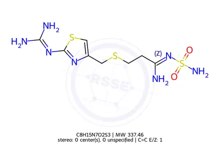 Chemical structure of Famotidine