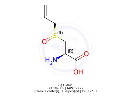 Chemical structure of (+)-L-Alliin