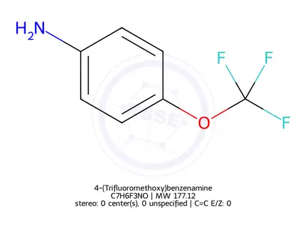 Chemical structure of 4-(Trifluoromethoxy)benzenamine