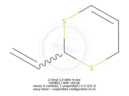Chemical structure of 2-Vinyl-1,3-dithi-4-ene
