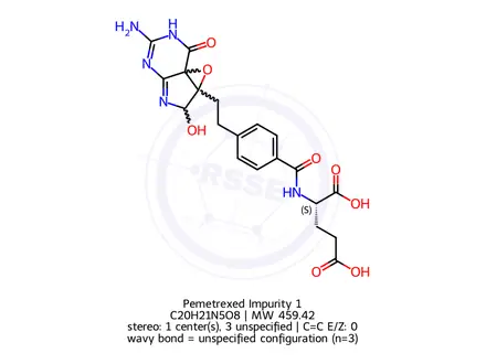 Chemical structure of Pemetrexed Impurity 1