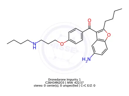 Chemical structure of Dronedarone Impurity 8