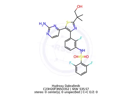 Chemical structure of Hydroxy Dabrafenib