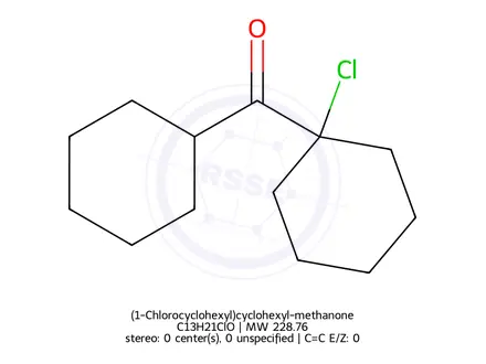 Chemical structure of (1-Chlorocyclohexyl)cyclohexyl-methanone