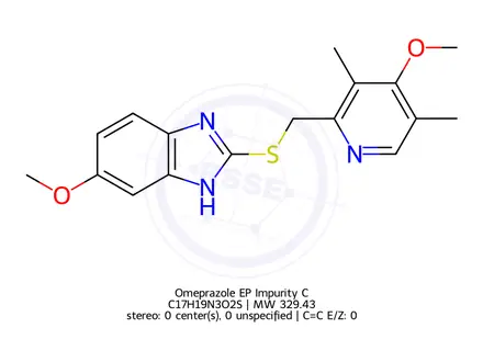 Chemical structure of Omeprazole EP Impurity C
