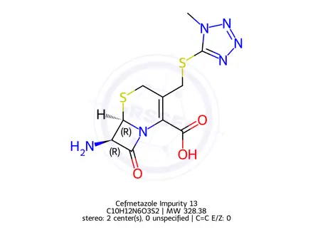 Chemical structure of Cefmetazole Impurity 13