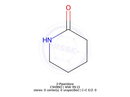 Chemical structure of 2-Piperidone