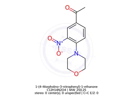Chemical structure of 1-(4-Morpholino-3-nitrophenyl)-1-ethanone