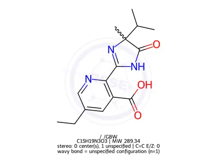 Chemical structure of Imazethapyr