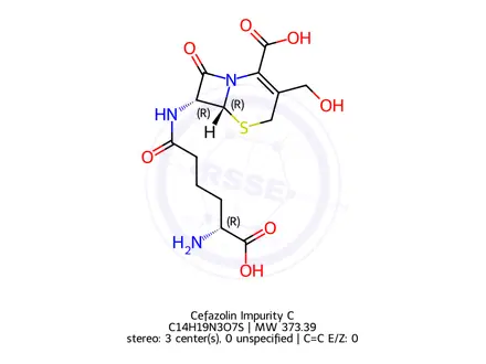 Chemical structure of Cefazolin Impurity C