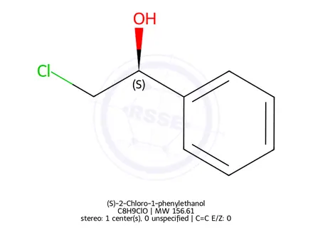 Chemical structure of (S)-2-Chloro-1-phenylethanol
