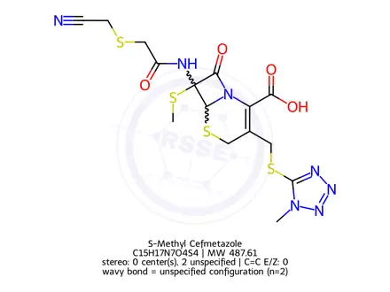 Chemical structure of S-Methyl Cefmetazole