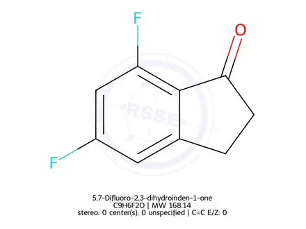 Chemical structure of 5,7-Difluoro-2,3-dihydroinden-1-one