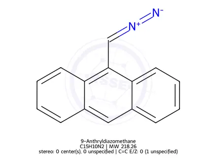 Chemical structure of 9-Anthryldiazomethane