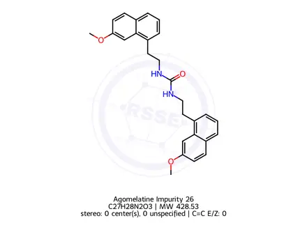 Chemical structure of Agomelatine Impurity 26