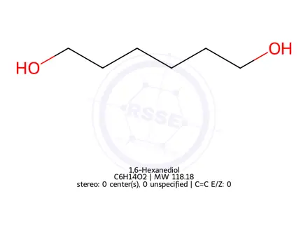 Chemical structure of 1,6-Hexanediol