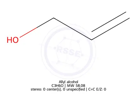 Chemical structure of Allyl alcohol