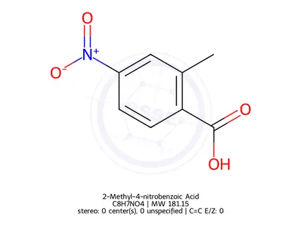 Chemical structure of 2-Methyl-4-nitrobenzoic acid