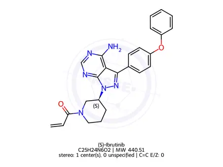 Chemical structure of (S)-Ibrutinib