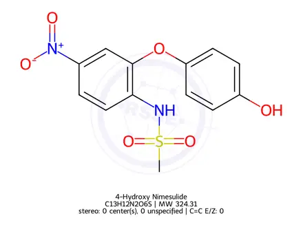 Chemical structure of 4-Hydroxy Nimesulide