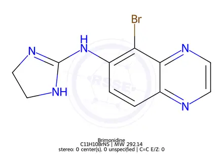 Chemical structure of Brimonidine