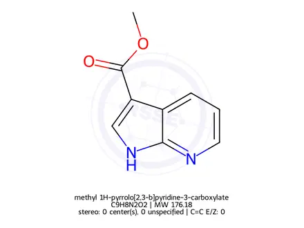 Chemical structure of methyl 1H-pyrrolo[2,3-b]pyridine-3-carboxylate