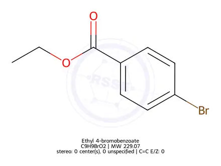 Chemical structure of Ethyl 4-bromobenzoate
