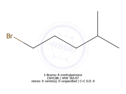 Chemical structure of 1-Bromo-4-methylpentane