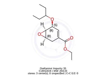 Chemical structure of Oseltamivir Impurity 35