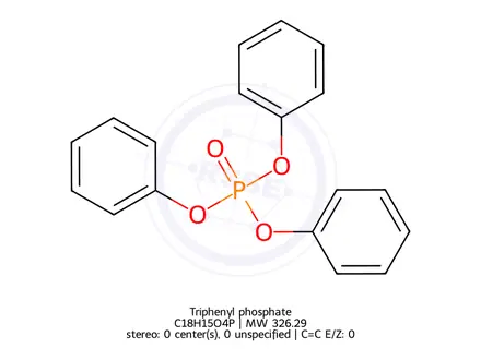 Chemical structure of Triphenylphosphate