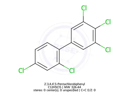 Chemical structure of 2',3,4,4',5-Pentachlorobiphenyl