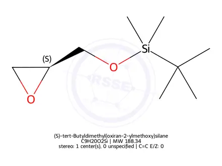 Chemical structure of (S)-tert-Butyldimethyl(oxiran-2-ylmethoxy)silane