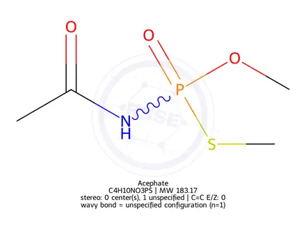 Chemical structure of Acephate