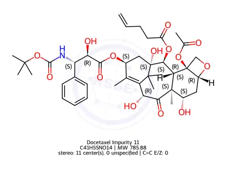 Chemical structure of Docetaxel Impurity 11