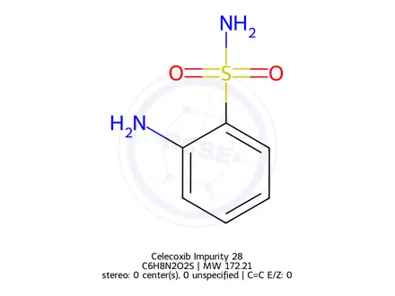 Chemical structure of Celecoxib Impurity 28