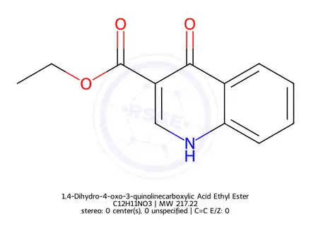 Chemical structure of 1,4-Dihydro-4-oxo-3-quinolinecarboxylic Acid Ethyl Ester
